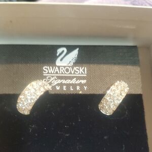 Swarovski Silver Crystal Stud Earrings
